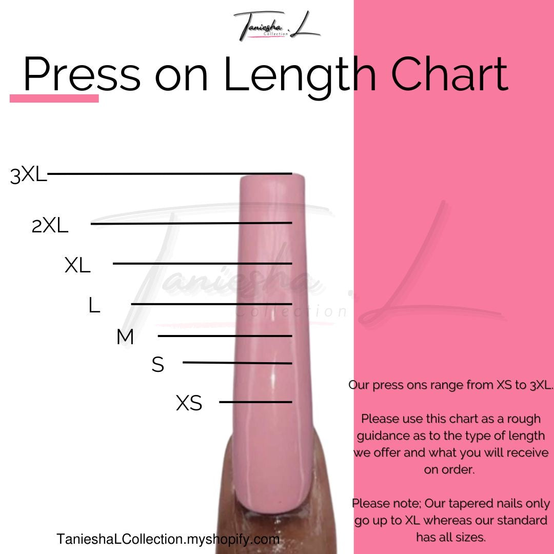 Rose (L-3XL) - press on nails - set of 10